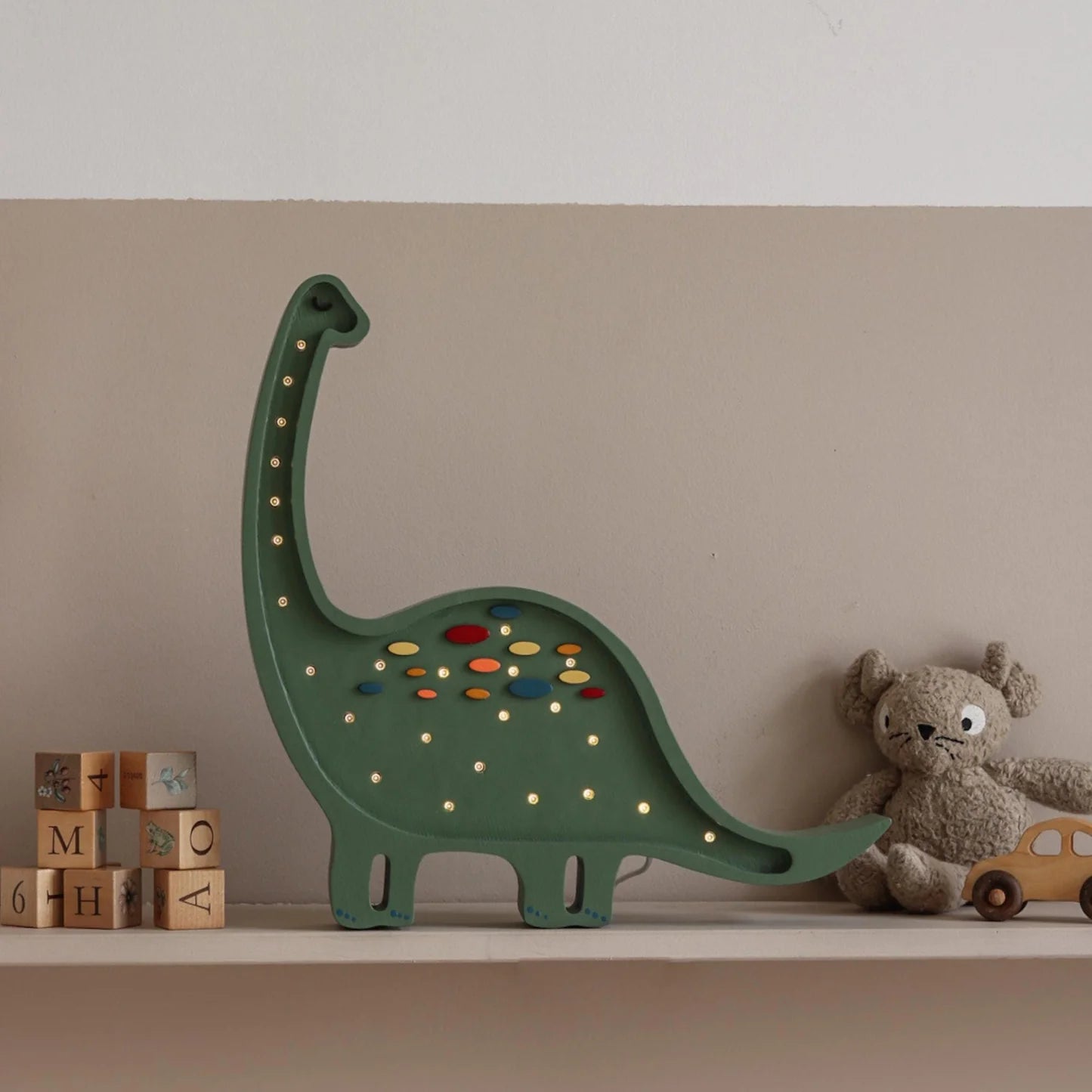 Små Ljus, Nattlampa Diplodocus, Militärgrön