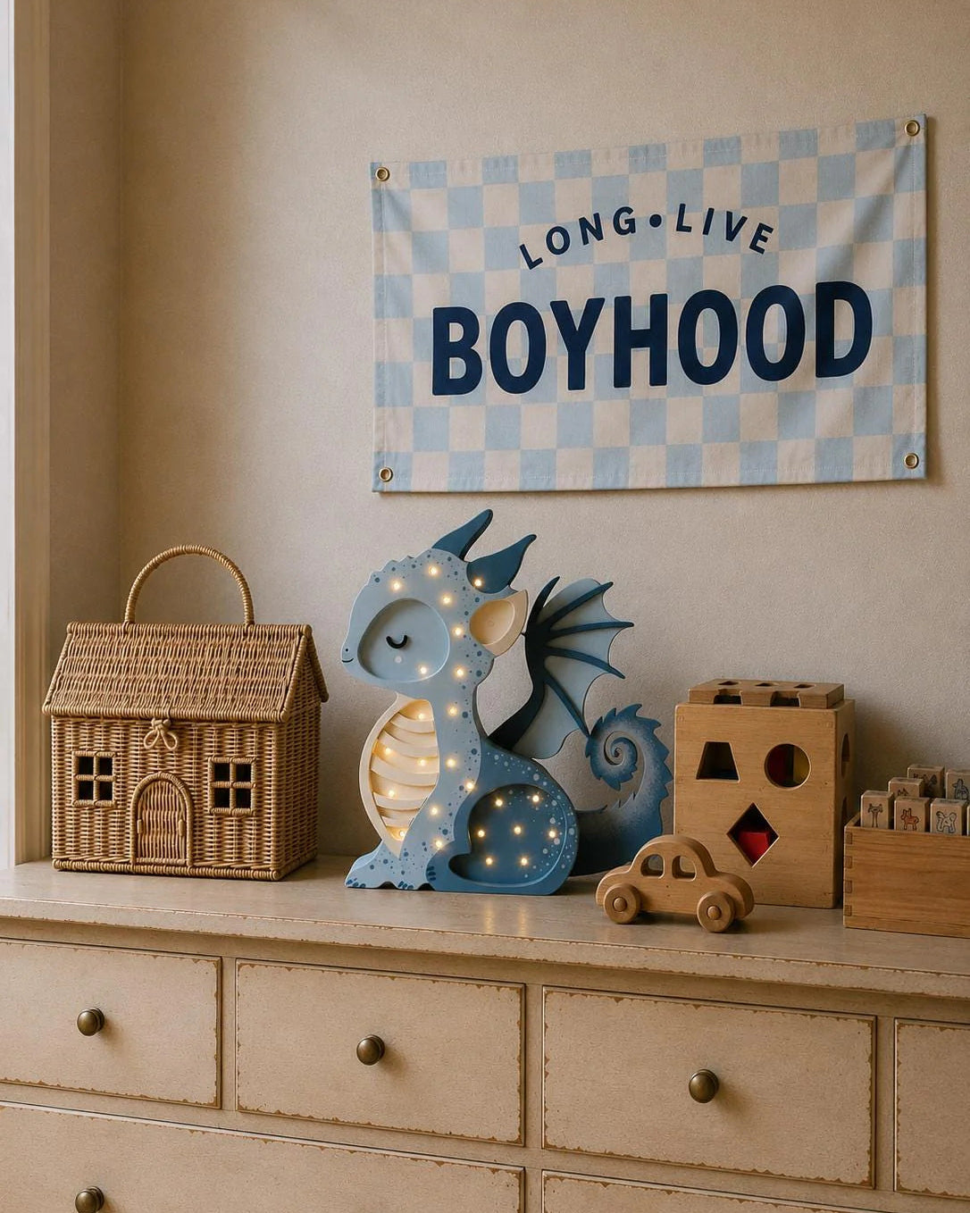 Little Lights Yövalo, Baby Dragon, Cloudy Blue