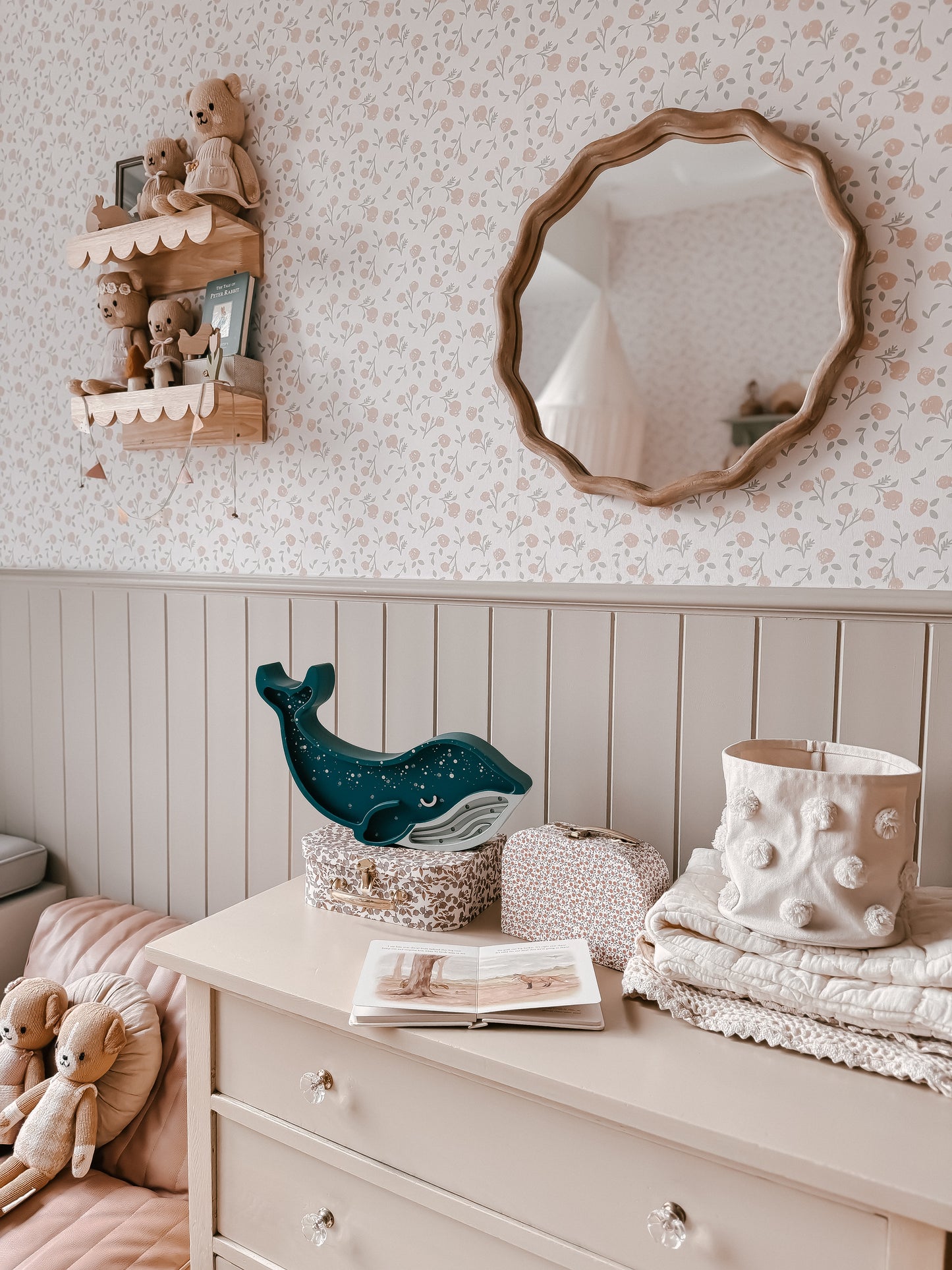 Little Lights Night Light, Whale Galaxy Teal