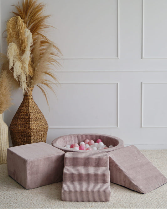 Leikkimoduuli + Pallomeri, Corduroy Dirty Pink