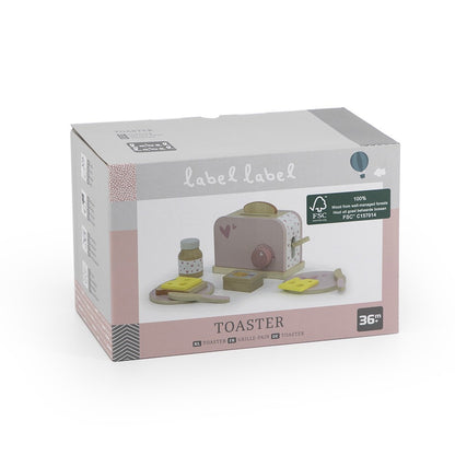 Etikett Etikett, Brödrostset, Rosa