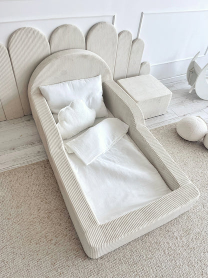 Monio, Montessori Juniorisänky&Patja 70 x 140, Velvet Cream