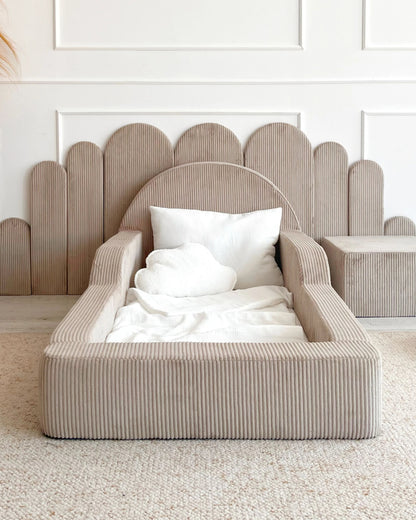 Monio, Montessori Juniorisänky&Patja 70 x 140, Velvet Beige