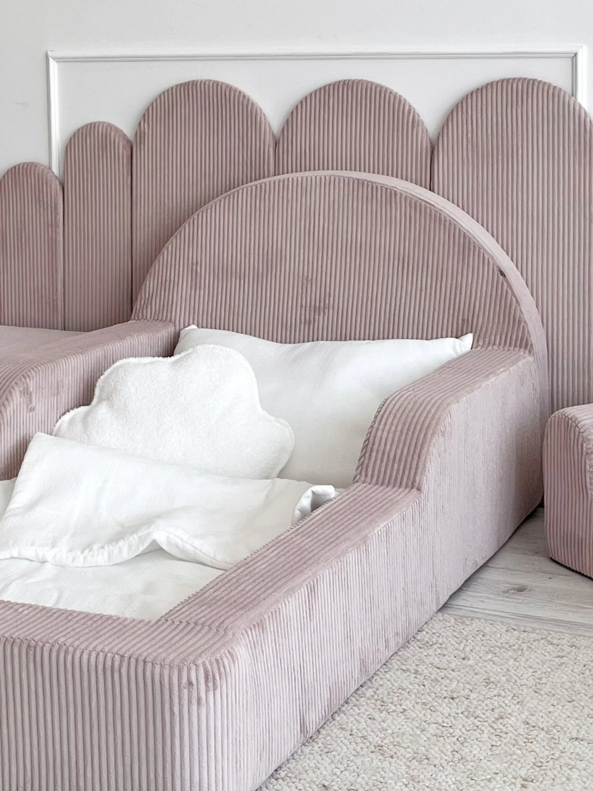 Monio, Montessori Juniorisänky&Patja 70 x 140, Velvet Pink