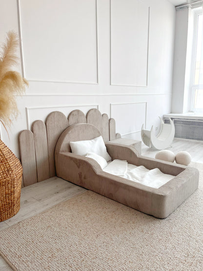 Monio, Montessori Juniorisänky&Patja 70 x 140, Velvet Beige