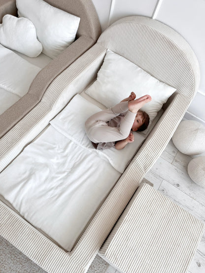 Monio, Montessori Juniorisänky&Patja 70 x 140, Velvet Cream