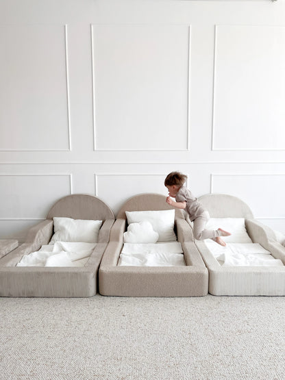 Monio, Montessori Juniorisänky&Patja 70 x 140, Boucle Beige