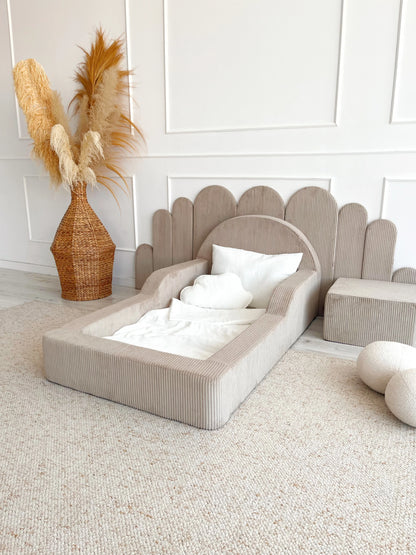 Monio, Montessori Juniorisänky&Patja 70 x 140, Velvet Beige