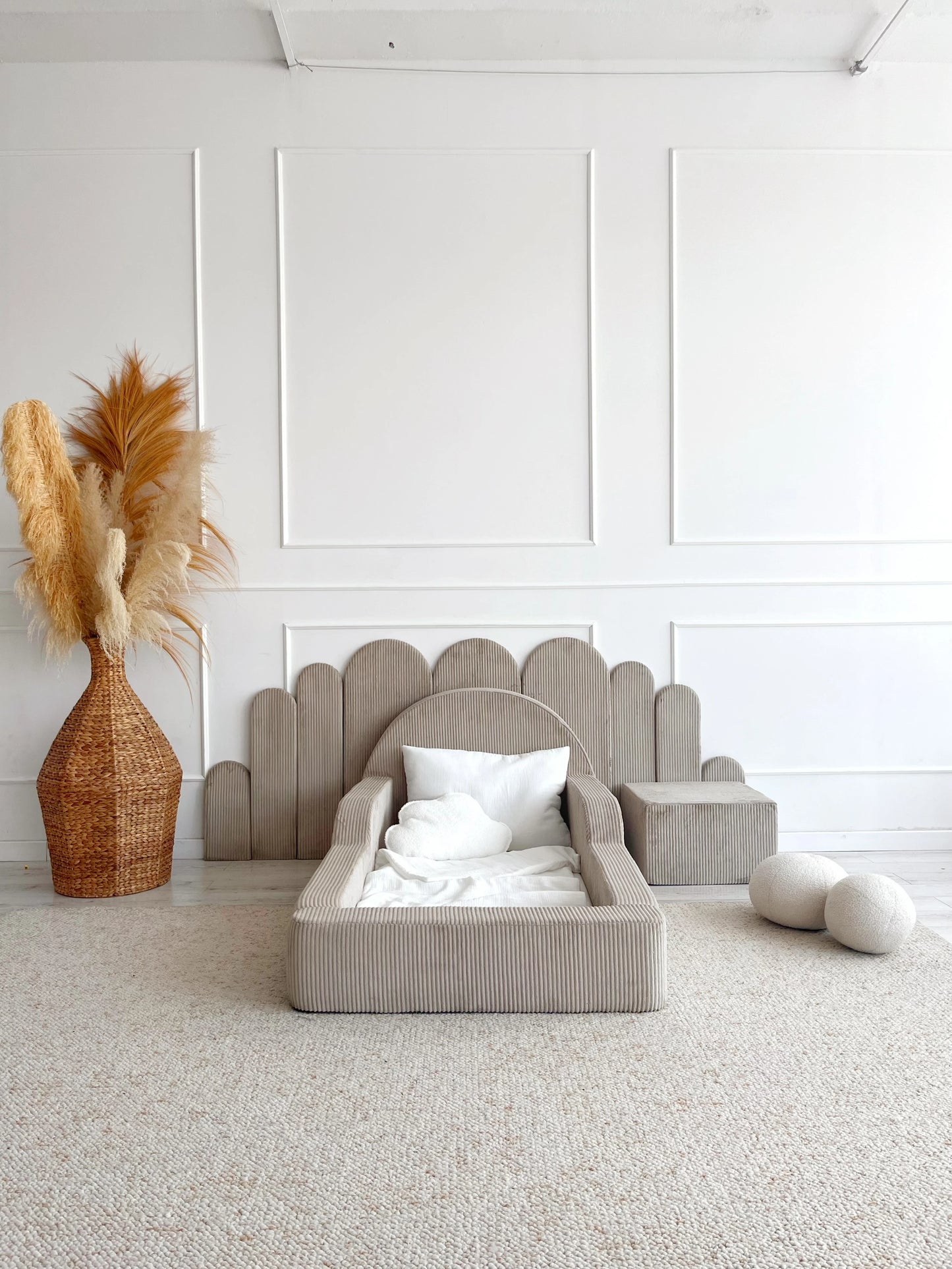 Monio, Montessori Juniorisänky&Patja 70 x 140, Velvet Beige