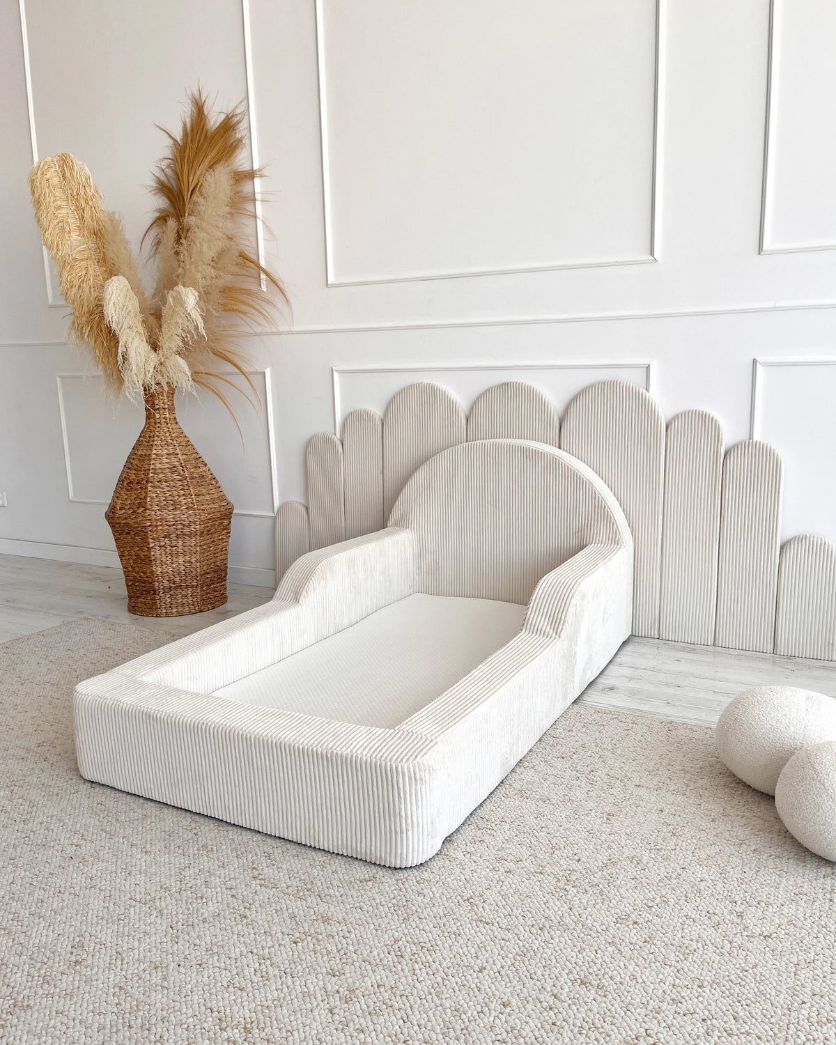 Monio, Montessori Juniorisänky&Patja 70 x 140, Velvet Cream