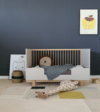 Pinnasänky & Juniorsänky 2 IN 1, 70x140 cm, Basic White