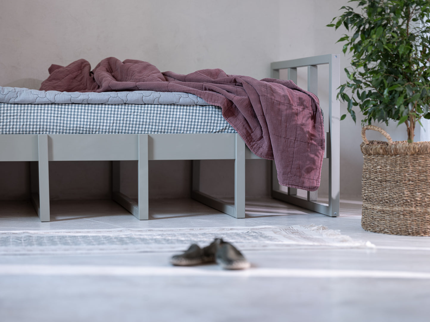 Wood Luck Design, Säng &amp; Förvaring 90x200 cm, Tweens Eukalyptus