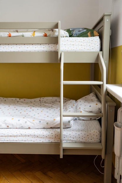 Inmondo, Collet Trio Bunk Bed with Headboard (Convertible), Cashmere