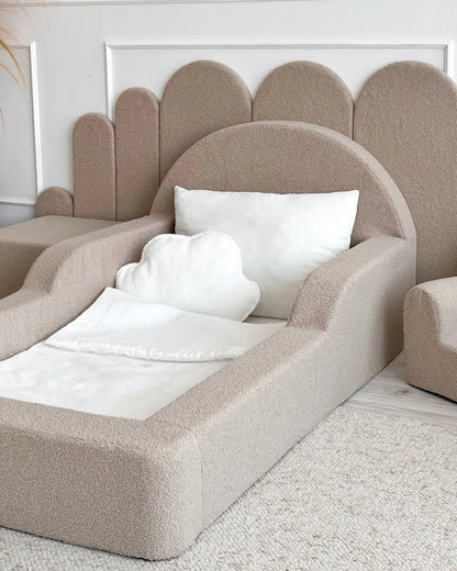 Monio, Montessori Juniorisänky&Patja 70 x 140, Boucle Beige