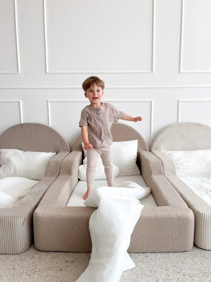 Monio, Montessori Juniorisänky&Patja 70 x 140, Boucle Beige