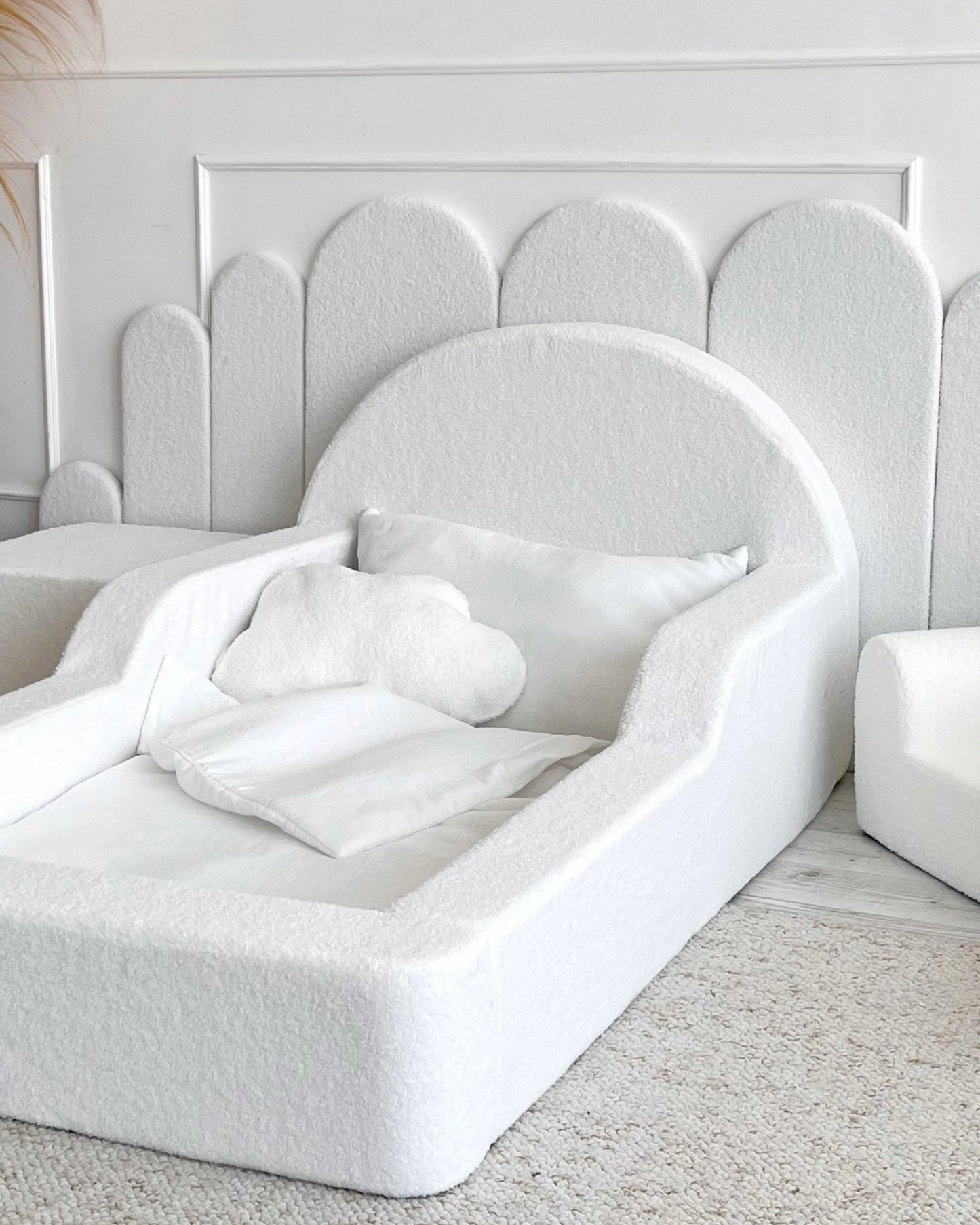 Monio, Montessori Juniorisänky&Patja 70 x 140, White