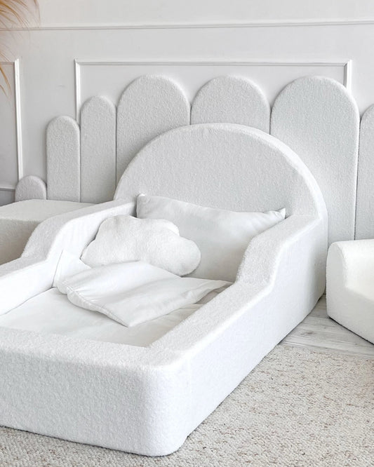 Monio, Montessori Juniorisänky&Patja 70 x 140, White