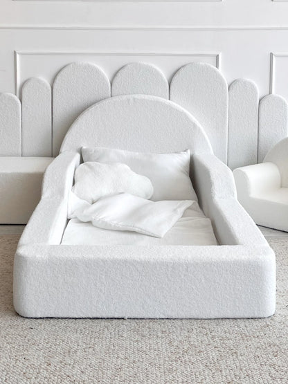 Monio, Montessori Juniorisänky&Patja 70 x 140, White