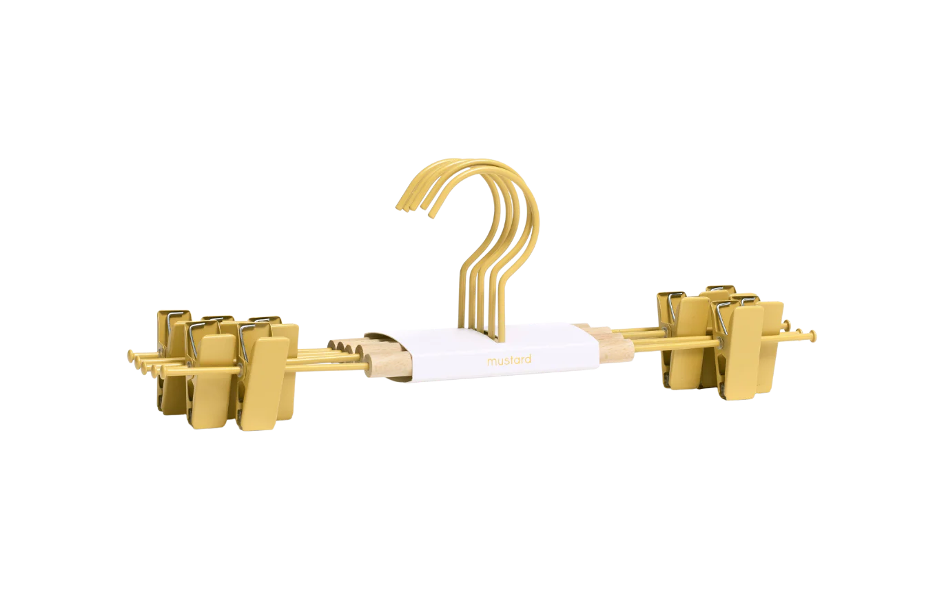 Senapsgjorda galgar med clips, 5 st (olika färger)