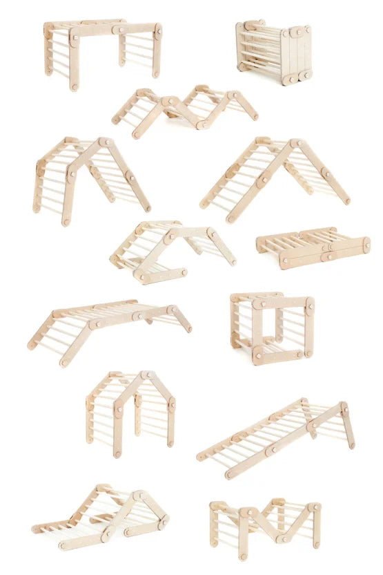 Climber, Climbing Set, Natural