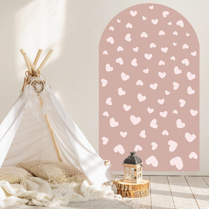 Pastelowelove, Seinätarra Kaari, Pink Vintage Hearts