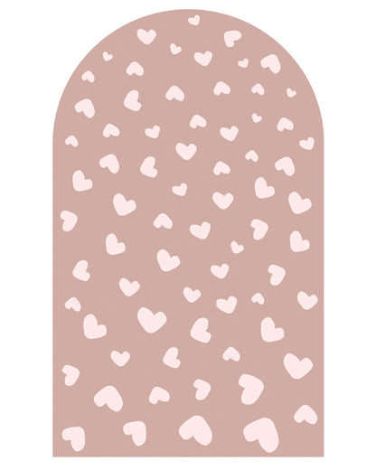 Pastelowelove, Seinätarra Kaari, Pink Vintage Hearts