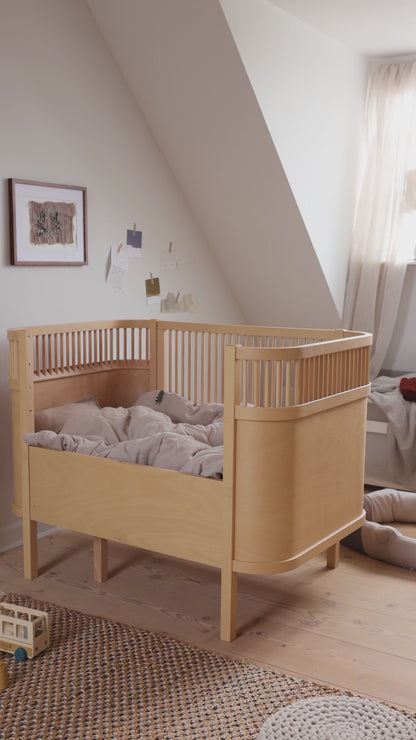 Zebra, Cot&amp;Junior bed 2in1, Wooden