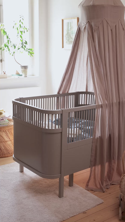 Zebra, Cot&amp;Junior bed 2in1, Jetty Beige