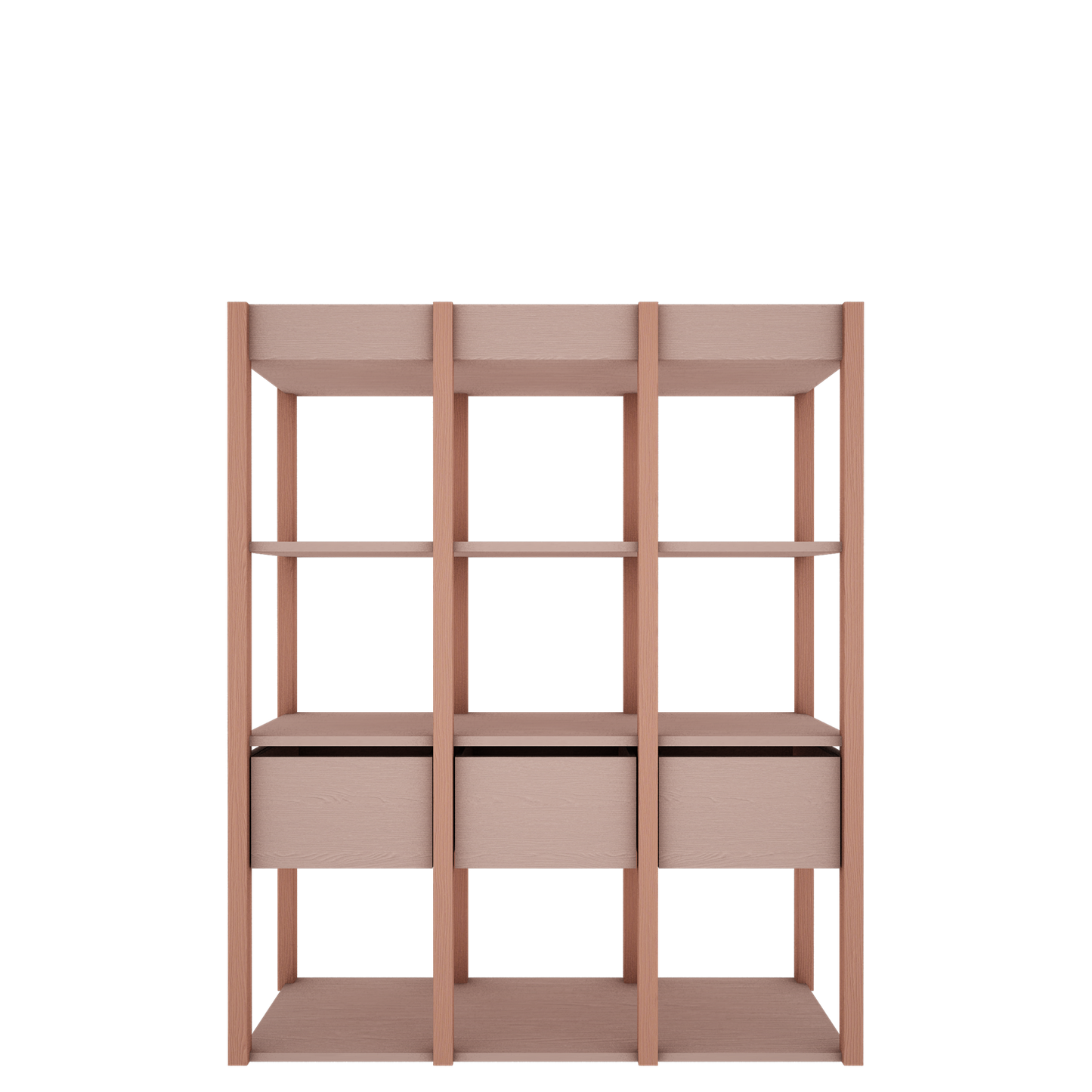 Wood Luck Design, Bookshelf, Tweens Pink