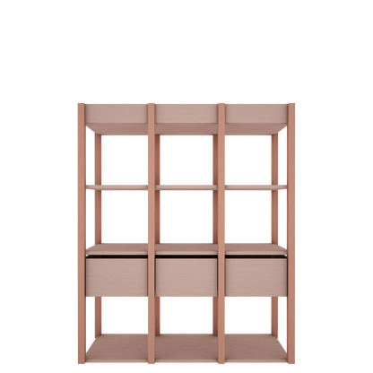 Wood Luck Design, Bookshelf, Tweens Pink