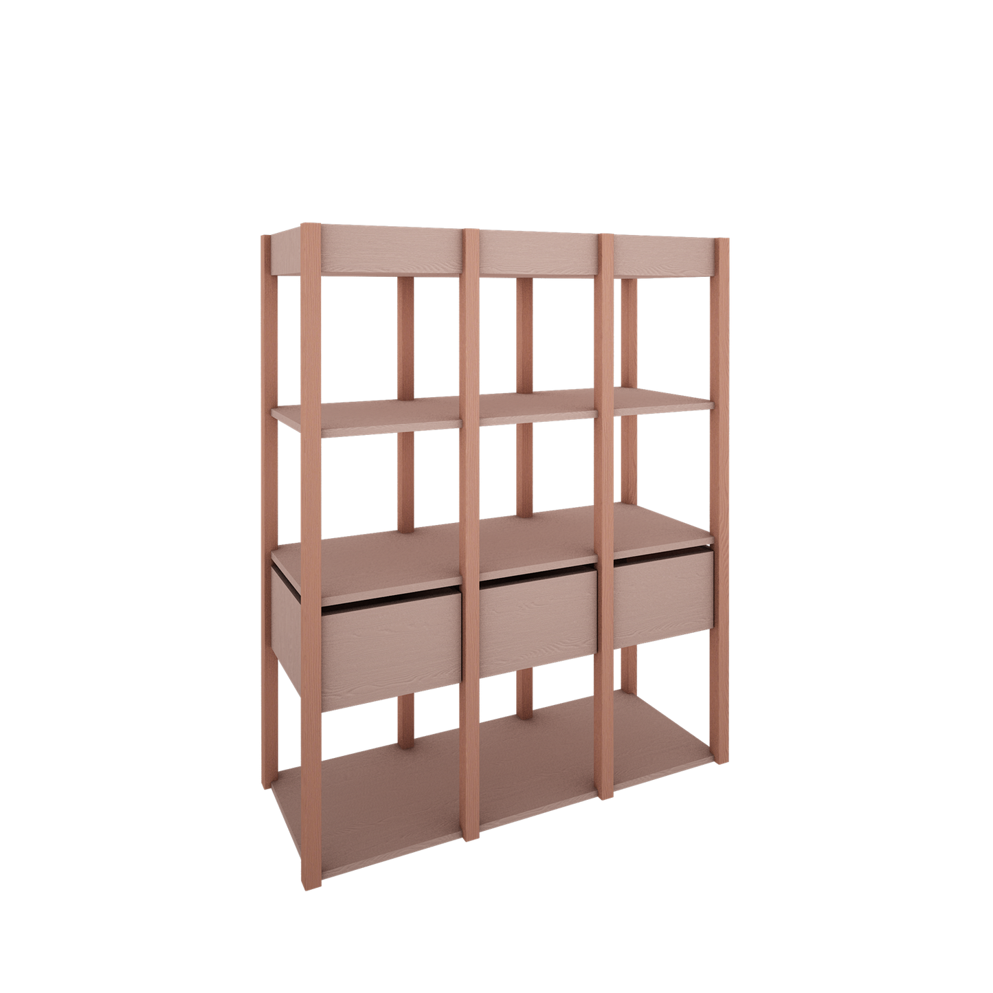 Wood Luck Design, Bookshelf, Tweens Pink