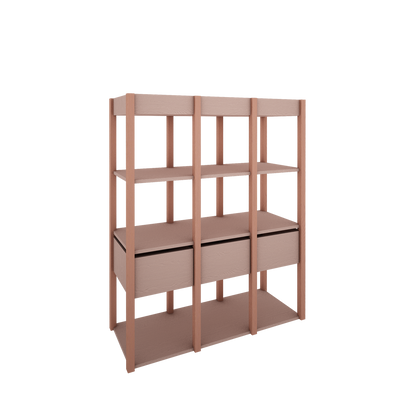 Wood Luck Design, Bookshelf, Tweens Pink