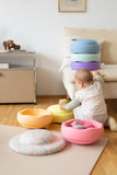 Stapelstein 6 kpl Setti, Rainbow Pastel