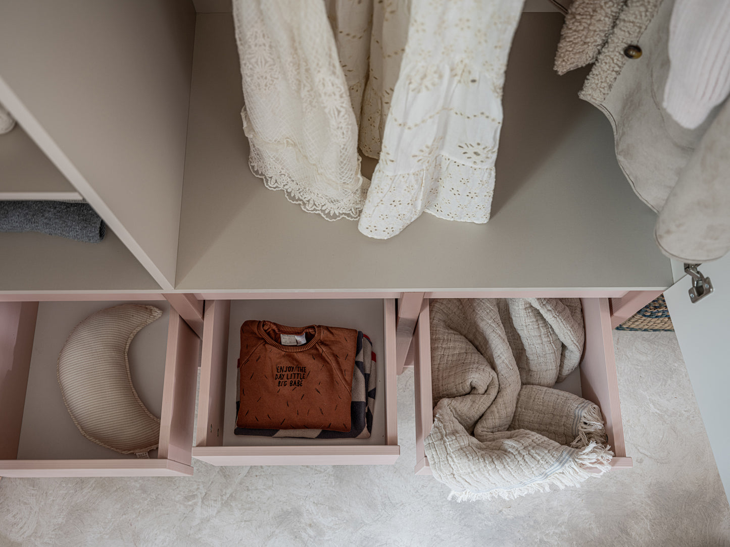 Wood Luck Design, Vaatekaappi, Tweens Pink