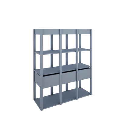 Wood Luck Design, Kirjahylly, Tweens Muted Blue