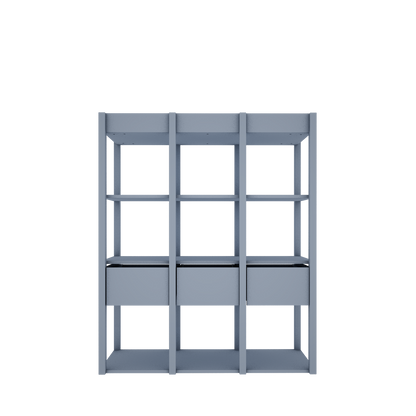 Wood Luck Design, Kirjahylly, Tweens Muted Blue