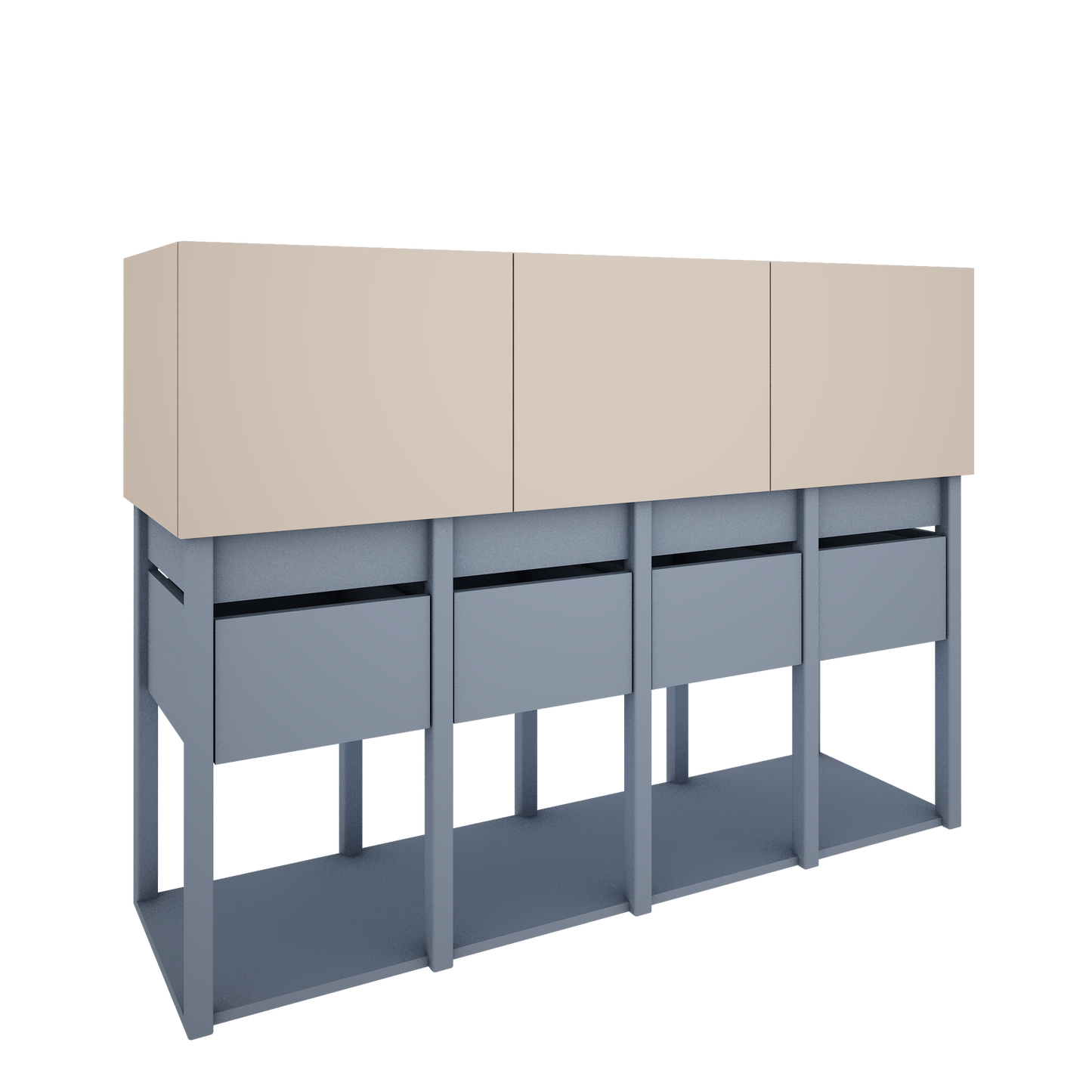 Wood Luck Design, Lipasto, Tweens Muted Blue