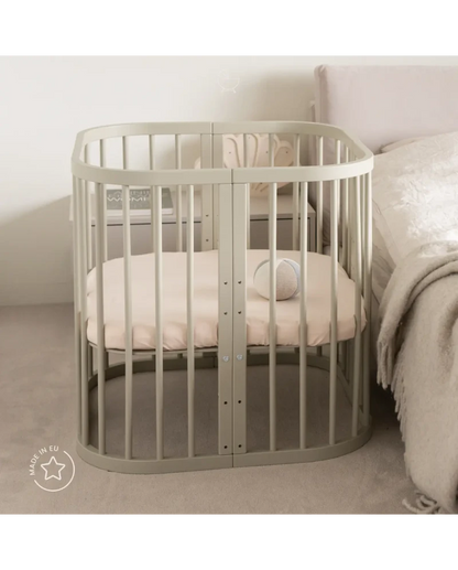Waldin, Cot 7in1 + Mattress, Olive