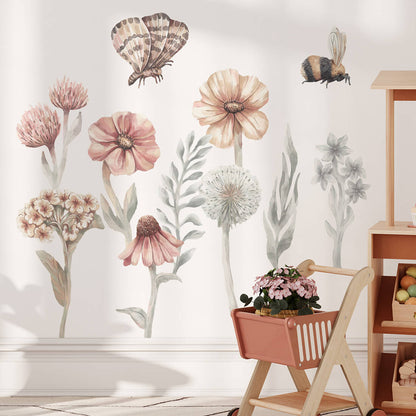 Pastelowelove, Seinätarra Setti, Wildflowers 1