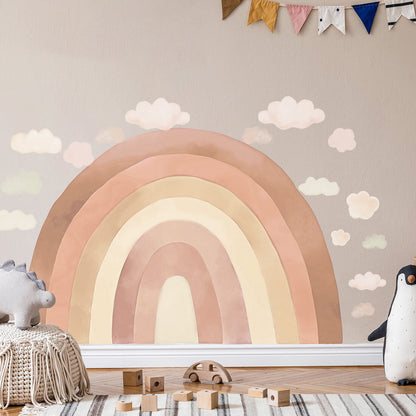 Pastelowe Love, Seinätarra, Rainbow Beige XL