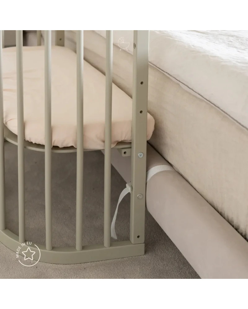 Waldin, Cot 7in1 + Mattress, Olive