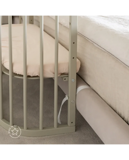 Waldin, Cot 7in1 + Mattress, Olive