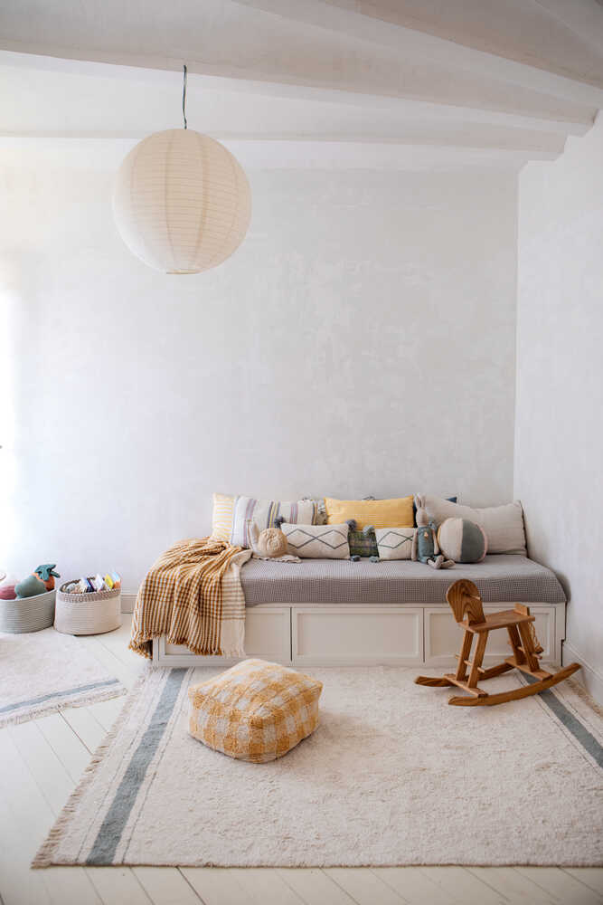 Little Chefs, tvättbar matta, vintageblå (olika storlekar)