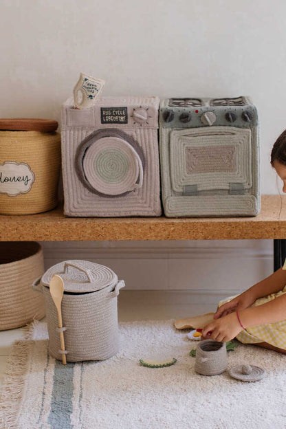 Little Chefs, tvättbar matta, vintageblå (olika storlekar)