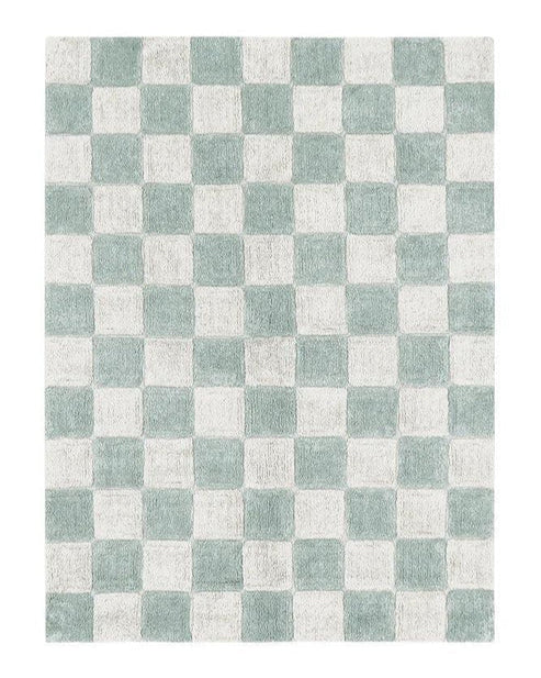 Little Chefs, Washable Mat, Kitchen Tiles Blue Sage, (Various sizes)