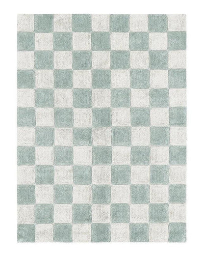 Little Chefs, Washable Mat, Kitchen Tiles Blue Sage, (Various sizes)