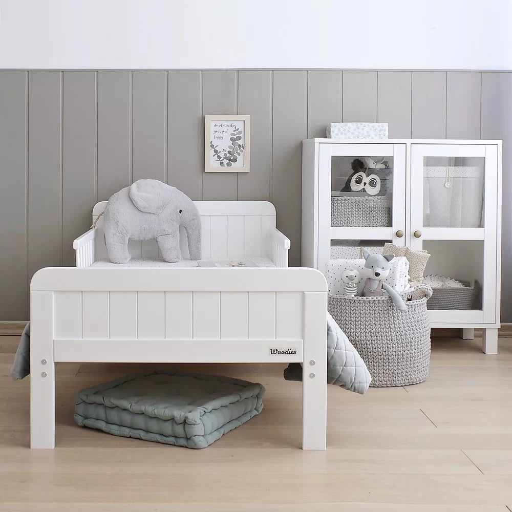 Woodies, Country Junior bed 70x140 cm, White