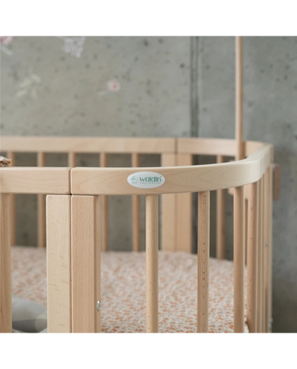 Waldin, Pinnasänky 7in1 + Patja, Natural Wood