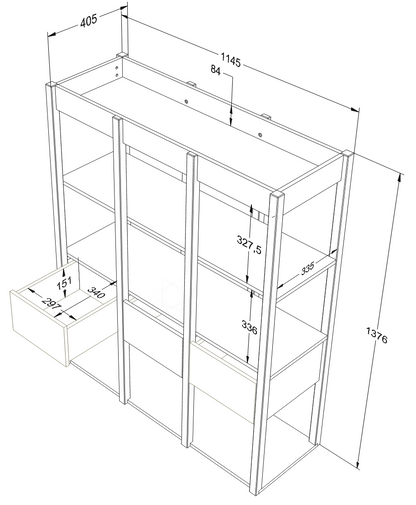 Wood Luck Design, Bookshelf, Tweens Pink