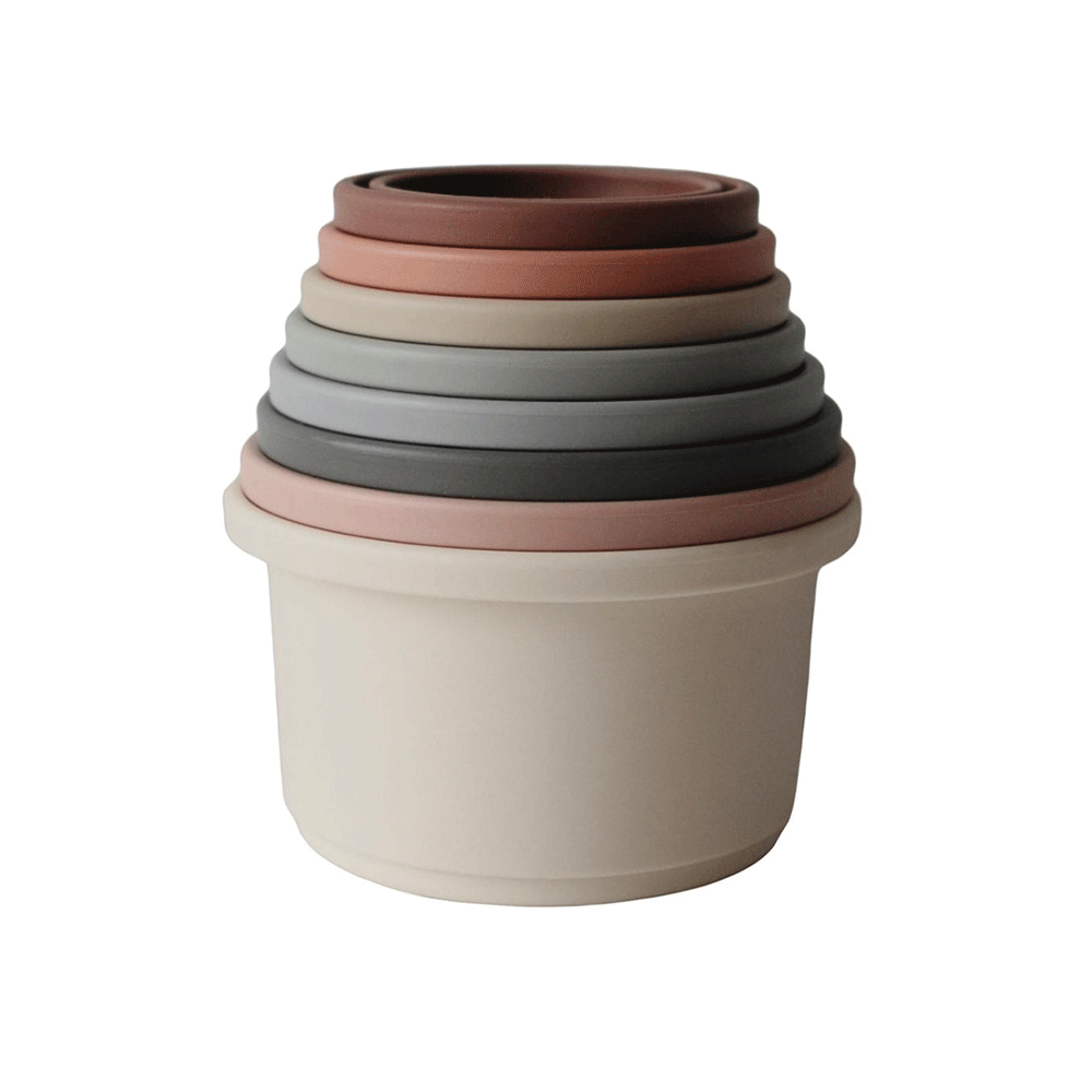 Mushie Stackable Cups, Original